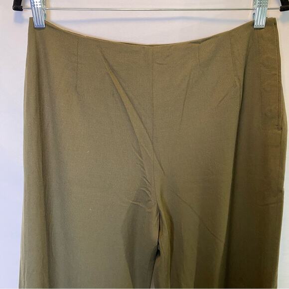 Anne Klein Wool Blend Dress Pants Women’s Size 12 Trousers‎ Olive High Waist - Picture 2 of 10